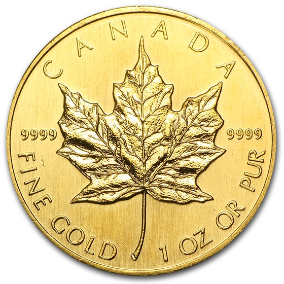 1990 Canada 1 oz Gold Maple Leaf BU 1990 Canada 1 oz Gold Maple Leaf BU